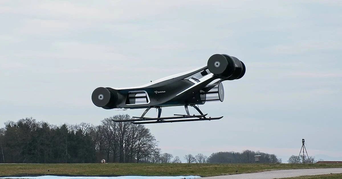 نموذج BlackBird أثناء الطيران، 2025 · © CycloTech GmbH