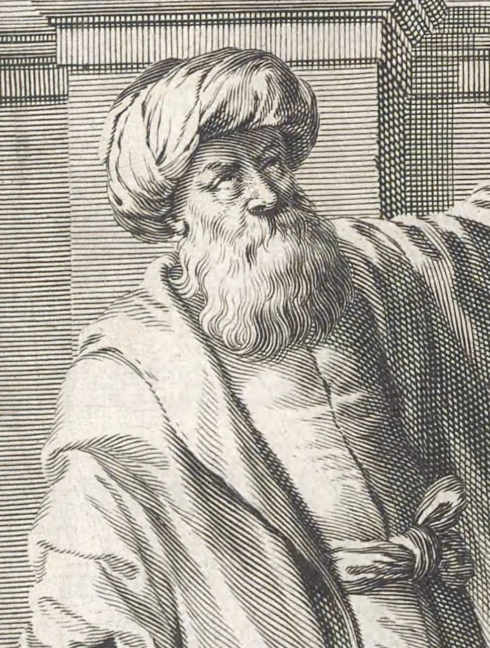 تصور فني لاحق للحسن بن الهيثم، من نقش عام 1647